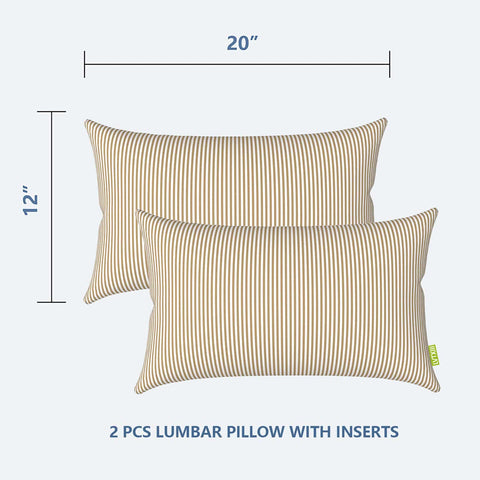 lumbar outdoor pillow 12x20