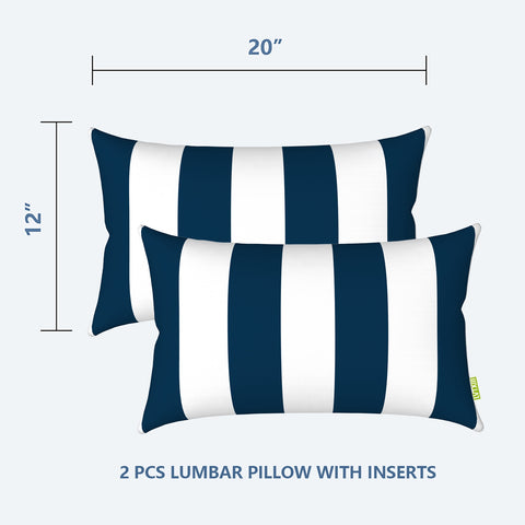 lumbar pillow set 12x20