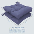 navy blue outdoor seat cushions size