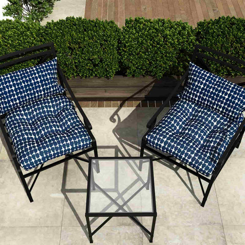 navy blue seat cushions outdoor woth chairs