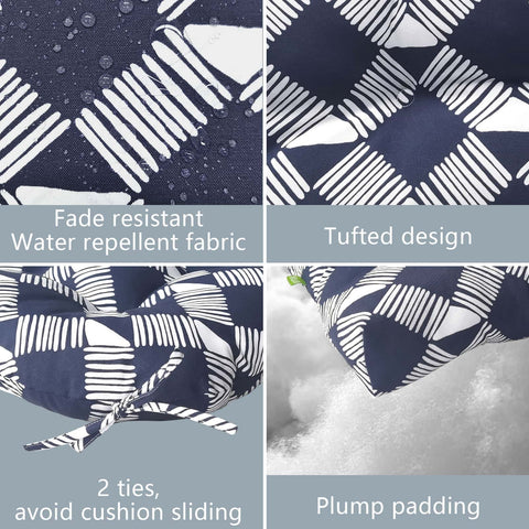 navy seat cushions outdoor waterproof
