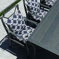 navy seat cushions outdoor on chair