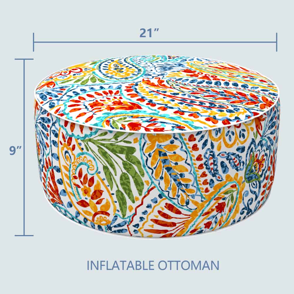 Inflatable Ottoman Paisley Ummi Multi size