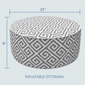 Inflatable Ottoman MagMaze Grey size