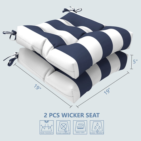 outdoor patio chair pads size