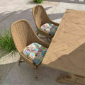 outdoor solid seat cushions on chair