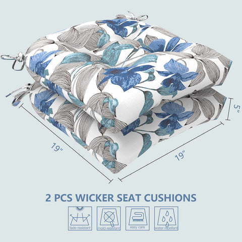 outdoor u shaped seat cushions 19x19