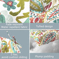 paisley seat cushions details