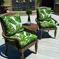 palm leaf outdoor seat cushions with chair