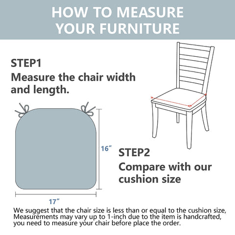 patio chair pads measure