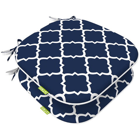 Blue patio chair pads 2