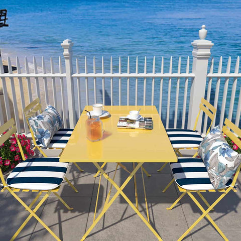 LVTXIII Outdoor Seat Cushions Patio Chair Pads 16"x17" Cabana Navy