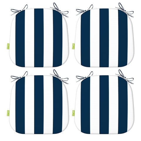 LVTXIII Outdoor Seat Cushions Patio Chair Pads 16"x17" Cabana Navy