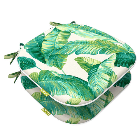 LVTXIII Outdoor Seat Cushions Patio Chair Pads 16"x17" Swaying Palms Capri