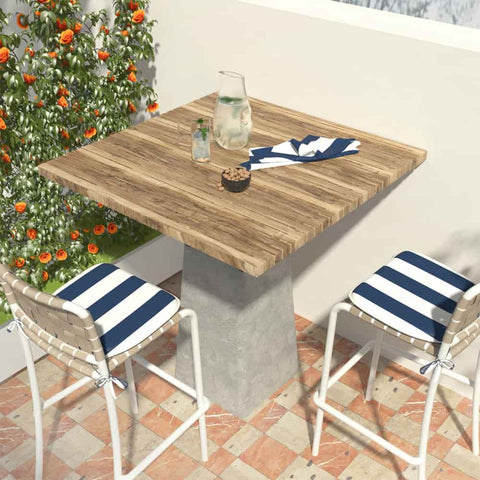 LVTXIII Outdoor Seat Cushions Patio Chair Pads 16"x17" Cabana Navy