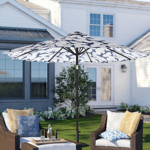 Patio umbrella Leaves Navy LVTXIII Outdoor