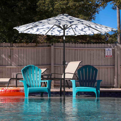 Patio umbrella Leaves Navy LVTXIII Outdoor
