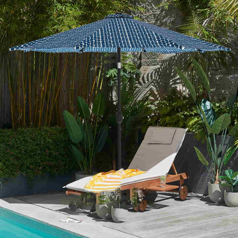 Patio Umbrella Tie-Dye Navy LVTXIII Outdoor