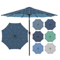 Patio Umbrella Tie-Dye Navy LVTXIII Outdoor