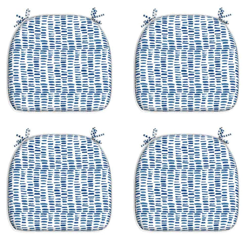 LVTXIII Outdoor Seat Cushions Patio Chair Pads 16"x17" Blue Pebble